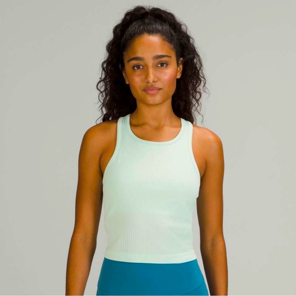 Lululemon Ebb to Street crop tank - Delicate Mint size 10